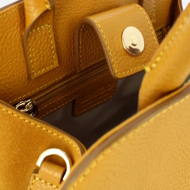 Torebka crossbody damska skórzana IUNTOO 13183-8D Musztardowa (800070358104) - obraz 4
