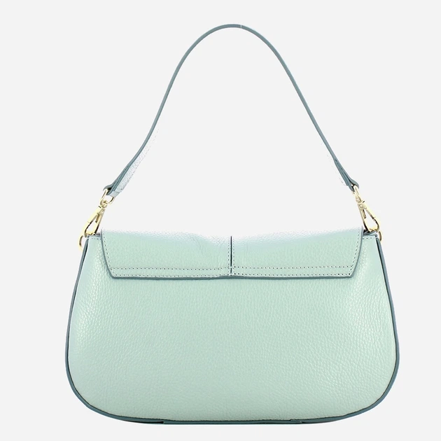 Сумка крос-боді через плече жіноча з натуральної шкіри середня IUNTOO 13185-1AU Світло-синя (800070358114) - зображення 2