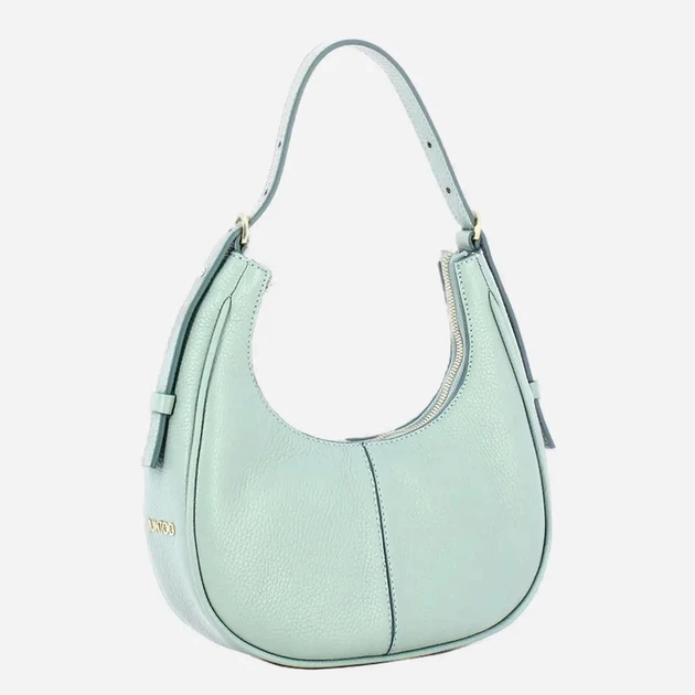 Сумка крос-боді через плече жіноча з натуральної шкіри середня IUNTOO 13187-1AU Світло-синя (800070358124) - зображення 3