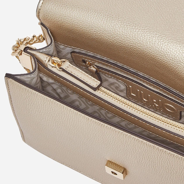 Torebka crossbody damska mini Liu Jo AA6210E1012-90048 Złota (800070353884) - obraz 5