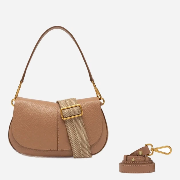 Torebka crossbody damska skórzana Gianni Chiarini BS-11088-TKL-NAMCP-5313 Ciemnobeżowa (800070354392) - obraz 4