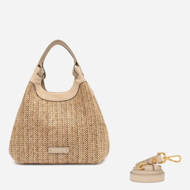 Сумка крос-боді через плече жіноча середня Gianni Chiarini BS-12339/COMM-PGLSPG-211 Бежева (800070352656) - зображення 5