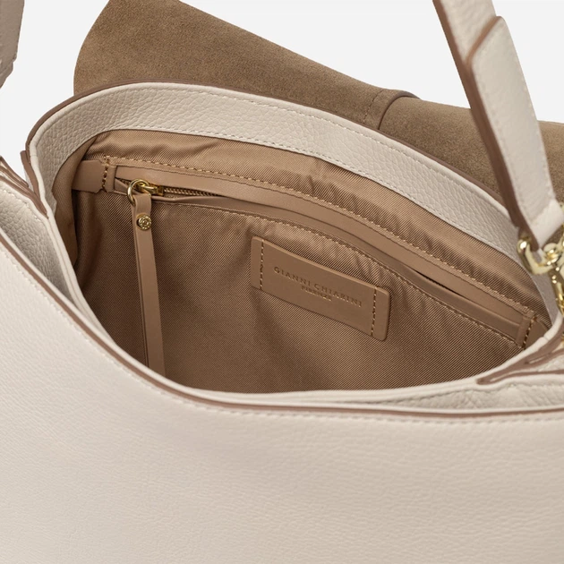 Сумка крос-боді через плече жіноча з натуральної шкіри середня Gianni Chiarini BS-6037/COMM-GRN-NAOP-3890 Молочна (800070354420) - Фото 4 Сумка крос-боді через плече жіноча з натуральної шкіри середня Gianni Chiarini BS-6037/COMM-GRN-NAOP-3890 Молочна (800070354420) - зображення 4
