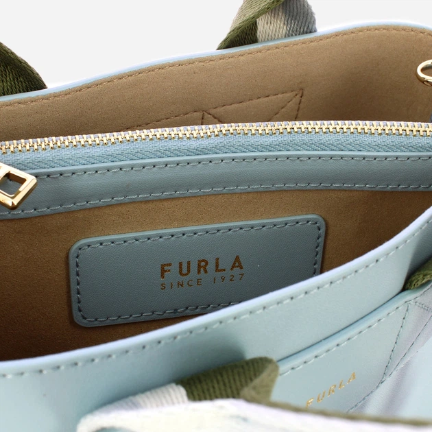 Torebka crossbody damska skórzana Furla WB02068BX44674500S1007 Niebieska (800070358019) - obraz 4