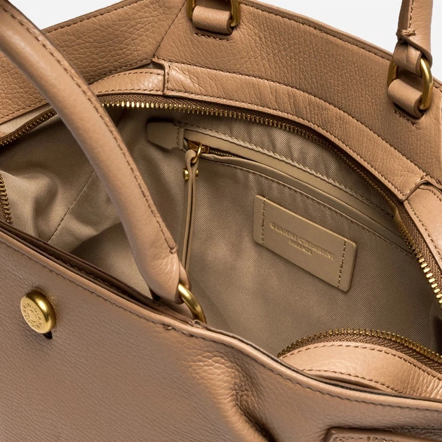Сумка шопер жіноча з натуральної шкіри Gianni Chiarini BS-11891/COMM-GRN-5313 Бежева (800070354406) - Фото 4 Сумка шопер жіноча з натуральної шкіри Gianni Chiarini BS-11891/COMM-GRN-5313 Бежева (800070354406) - зображення 4