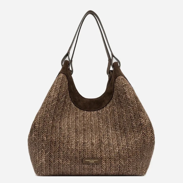 Torebka shopper damska duża Gianni Chiarini BS-12340/COMM-PGLSPG-13840 Brązowa (800070354413) - obraz 5