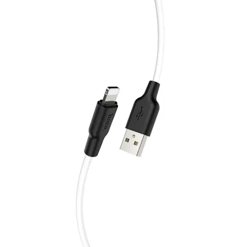 Кабель HOCO X21 Silicone Lightning 2,4A/2m. Black&White - Фото 1 Кабель HOCO X21 Silicone Lightning 2,4A/2m. Black&White - зображення 1
