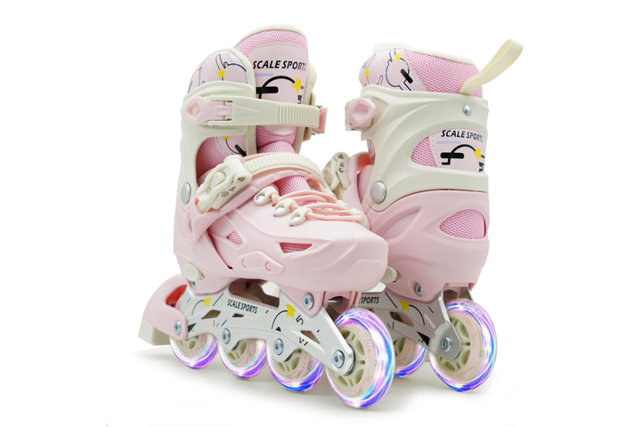 Детские ролики Scale Sports Pink LF 605 регулируемый размер 29–33 - Фото 2 Детские ролики Scale Sports Pink LF 605 регулируемый размер 29–33 - изображение 2