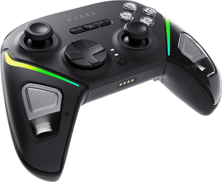 Бездротовий геймпад Ajazz GP100 2.4G/BT/USB RGB Black (GP100-B) - зображення 4