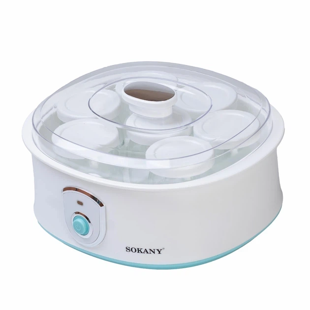 Йогуртниця Sokany SK-2304 біла 20 Вт пластикова 1.2 л (107-80-SK2304) - зображення 7