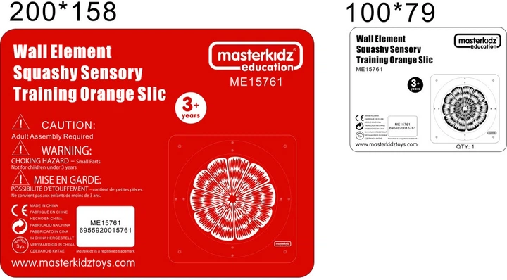Tablica edukacyjna Masterkidz Pomarańcza sensoryczna ME15761 (6955920015761) - obraz 3