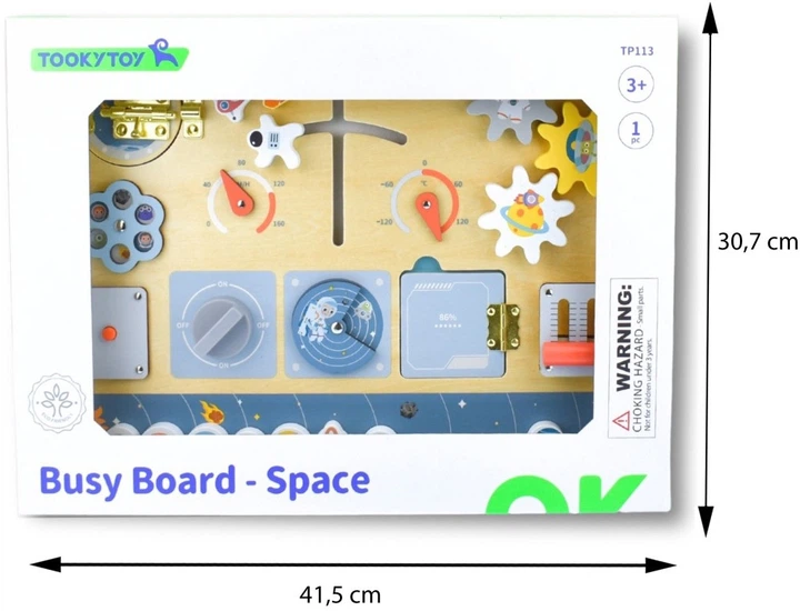 Освітня дошка Tooky Toy Космічний корабель: Астронавт TP113 (6976831550936) - зображення 5