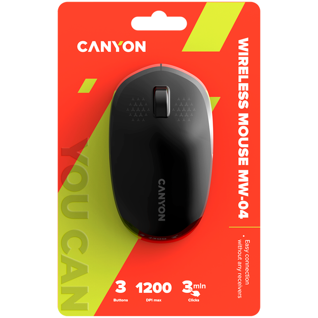 Миша Canyon MW-04 Чорний (CNS-CMSW04B) - Фото 6 Миша Canyon MW-04 Чорний (CNS-CMSW04B) - изображение 6