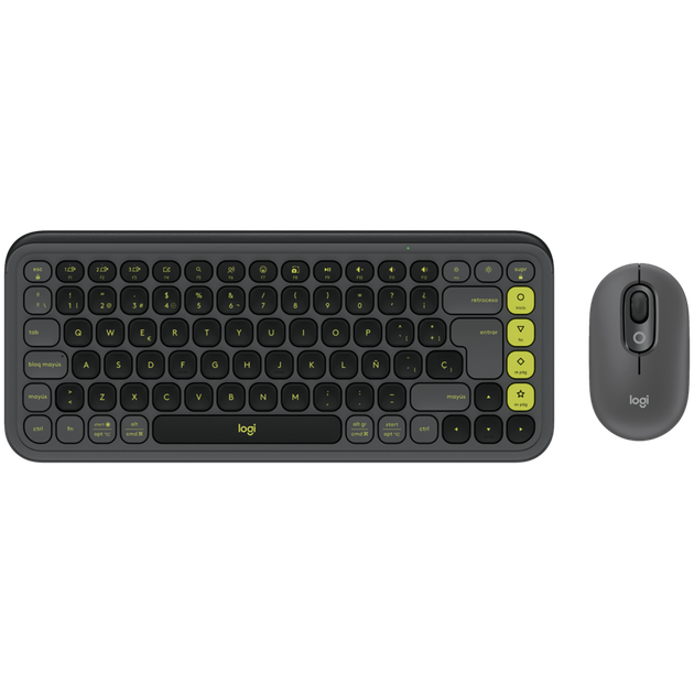 Комплект (клавіатура + миша) Logitech POP Icon Combo Graphite (920-013156) - Фото 1 Комплект (клавіатура + миша) Logitech POP Icon Combo Graphite (920-013156) - изображение 1
