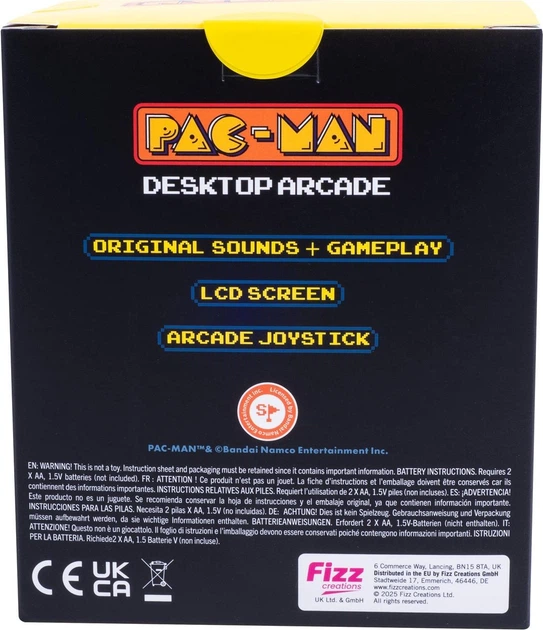 Zestaw zabawek Fizz Creations PAC-MAN Desktop Arcade 320120 (5060897220672) - obraz 5