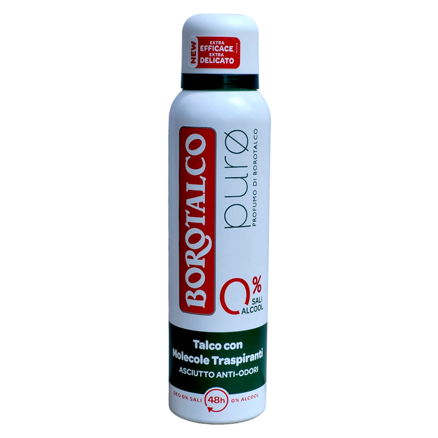 Дезодорант для тіла спрей без солей алюмінію BOROTALCO deo spr 150 ml puro - Фото 1 Дезодорант для тіла спрей без солей алюмінію BOROTALCO deo spr 150 ml puro - изображение 1
