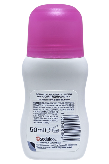 Дезодорант для тіла кульковий дитячий для дівчаток LYCIA deo r-on 50 ml girl - изображение 2