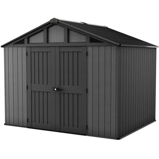 Садовий пластиковий будиночок Keter Stronghold Shed 10x8 Grey 260742 - Фото 1 Садовий пластиковий будиночок Keter Stronghold Shed 10x8 Grey 260742 - изображение 1