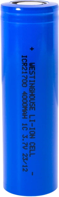 Аккумулятор Westinghouse ICR21700 4000 мАч 3,7 В литий-ионный без платы защиты Flat Top - изображение 3