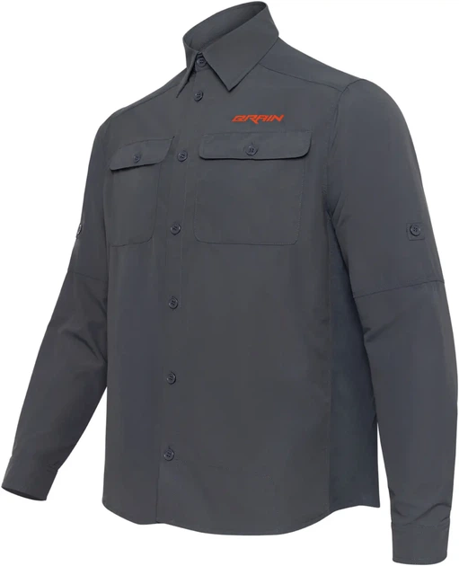 Рубашкa Brain Hookline L Dark grey - изображение 2