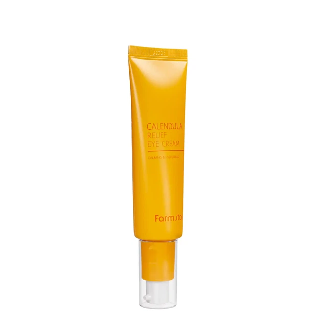 Крем для кожи вокруг глаз с экстрактом календулы FarmStay Calendula Relief Cream, 50 мл - Фото 3 Крем для кожи вокруг глаз с экстрактом календулы FarmStay Calendula Relief Cream, 50 мл - изображение 3