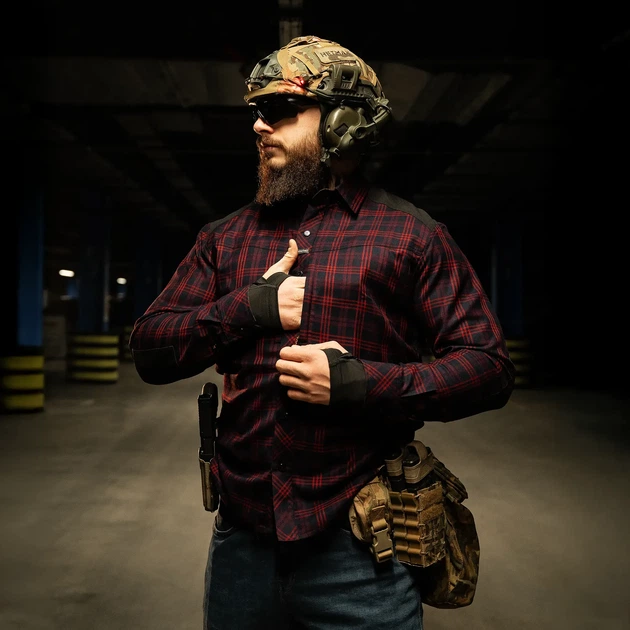 Рубашка Camotec "Тайфун" Red/Navy (9579), 3XL - зображення 2