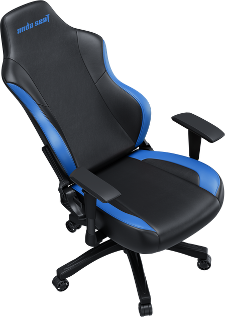 Кресло геймерское игровое Anda Seat Luna Color Size L до 100 кг Black/Blue PVC (AD18-48-BS-PV) - Фото 7 Кресло геймерское игровое Anda Seat Luna Color Size L до 100 кг Black/Blue PVC (AD18-48-BS-PV) - изображение 7