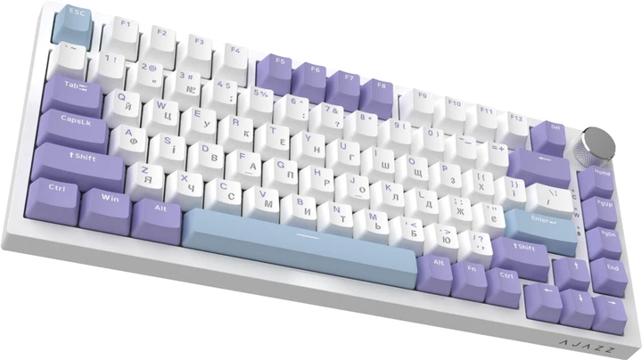 Klawiatura przewodowa Ajazz AK820 Sea Salt Switch USB White (AK820-SS-PWB) - obraz 4