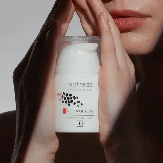 Biotrade (Біотрейд) Антивікова нічна крем-маска з ретинолом 0,3% для омолодження, оновлення та сяяння шкіри, проти зморшок, 50 мл - зображення 2