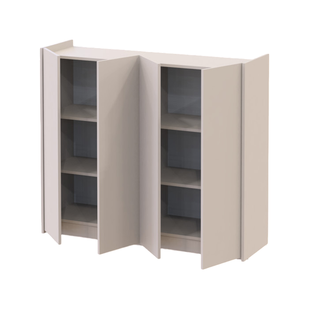 Тумба для взуття Doros Кассель Кашемір 4 ДСП 128х40х110 (DRS-011828) - Фото 2 Тумба для взуття Doros Кассель Кашемір 4 ДСП 128х40х110 (DRS-011828) - зображення 2
