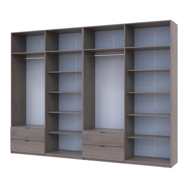 Комплект шкафов для одежды Doros Лукас (2 шт.) 320х50х240 см Канноло (DRS-011857) - Фото 4 Комплект шкафов для одежды Doros Лукас (2 шт.) 320х50х240 см Канноло (DRS-011857) - изображение 4