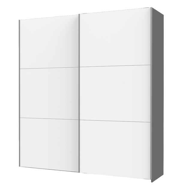 Шафа купе Doros G-Caiser Графіт/Білий 2 ДСП / 3 частини 200х60х240 (DRS-011849) - Фото 1 Шафа купе Doros G-Caiser Графіт/Білий 2 ДСП / 3 частини 200х60х240 (DRS-011849) - зображення 1