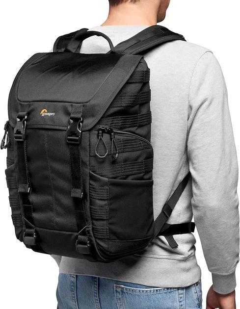 Рюкзак Lowepro ProTactic BP 300 AW II / 20х33х44см / Чорний Б/В - Фото 2 Рюкзак Lowepro ProTactic BP 300 AW II / 20х33х44см / Чорний Б/В - зображення 2