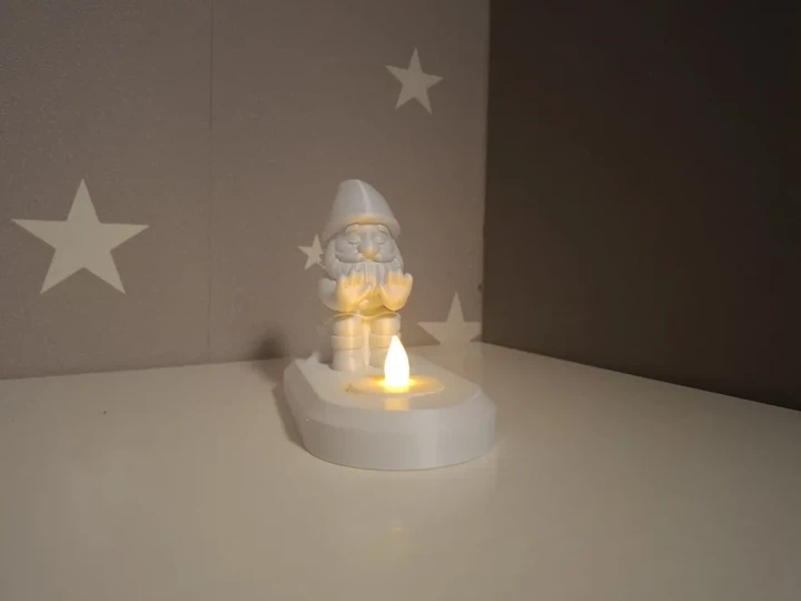 Підсвічник-нічник гном біля вогню для LED свічки. Aivory - изображение 2