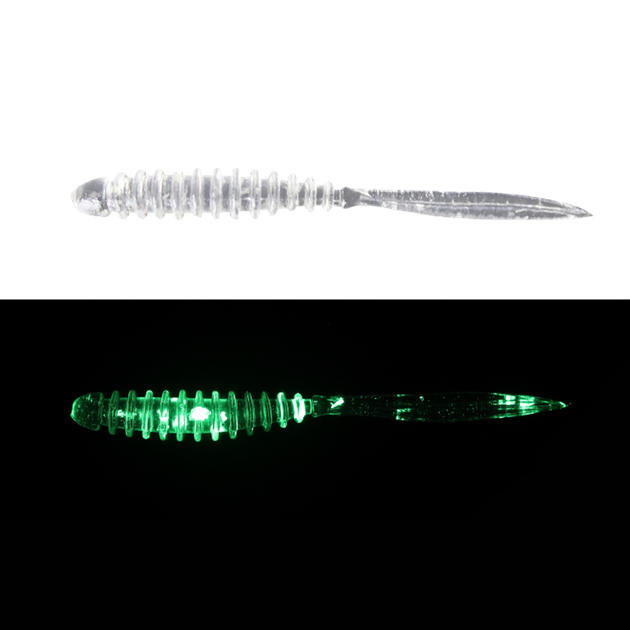 Силикон Jackall Peke Ring 2.5"(8шт) Clear Glow Crash - Фото 1 Силикон Jackall Peke Ring 2.5"(8шт) Clear Glow Crash - изображение 1