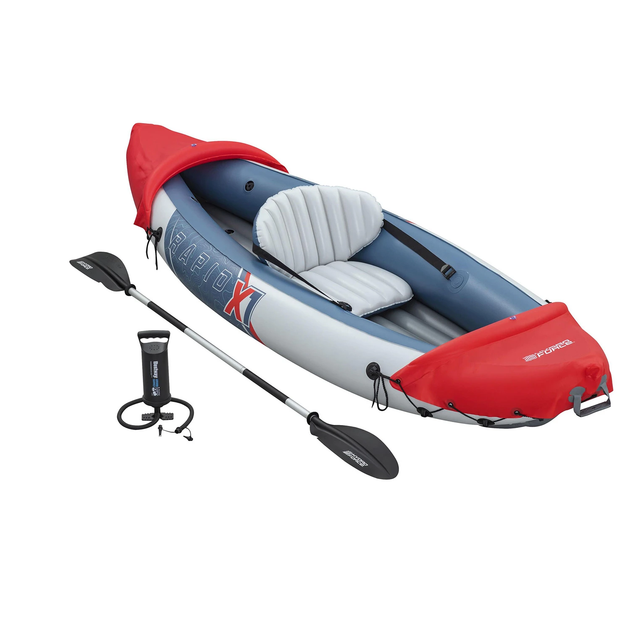 Каяк надувний Bestway Hydro-Force Rapid X1 290 x 91 см, синьо-червоний - изображение 2