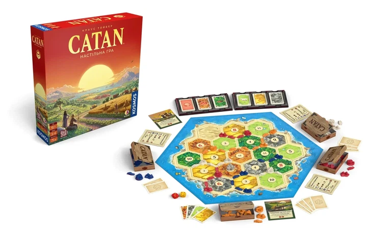 Настільна гра Catan (Катан, Колонізатори), оригінал - Фото 2 Настільна гра Catan (Катан, Колонізатори), оригінал - зображення 2