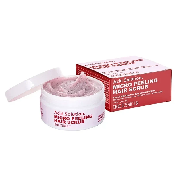 Скраб для шкіри голови Hollyskin Acid Solution 130 г - Фото 2 Скраб для шкіри голови Hollyskin Acid Solution 130 г - зображення 2