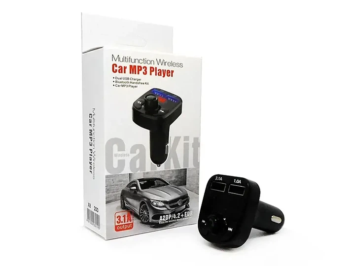FM модулятор трансмиттер Bluetooth X8C, FM трансмиттер в авто от прикуривателя с USB-портом и Bluetooth - изображение 3