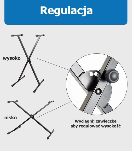 Statyw keyboardowy SSQ KS1 (SS-1929) - obraz 2