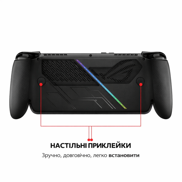 Защитный набор PGTECH для ASUS ROG Xbox Ally / Ally X - силиконовые заглушки, сетки вентиляции, карбоновые стикеры, накладки стеков - изображение 6
