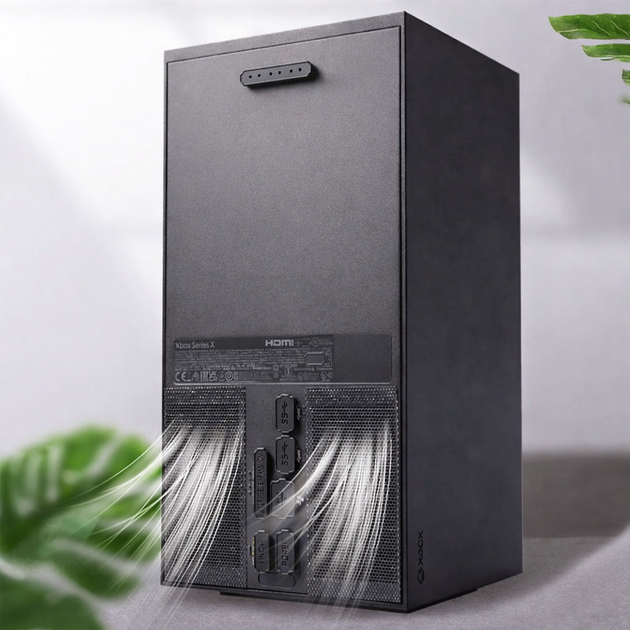 Набор пылезащиты для Xbox Series X — 10 заглушек портов + 2 сетки вентиляции, силикон, защита консоли - изображение 5