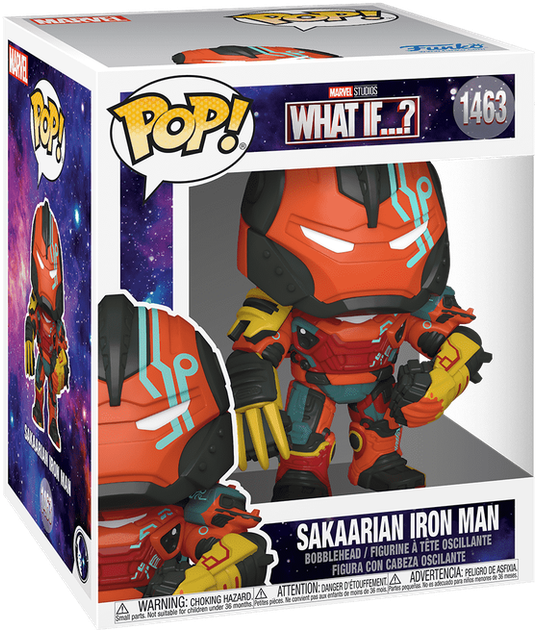 Фігурка Супер Сакаарська Залізна Людина — Funko Super Pop! MARVEL: WHAT IF...? — SAKAARIAN IRON MAN #1463 - Фото 1 Фігурка Супер Сакаарська Залізна Людина — Funko Super Pop! MARVEL: WHAT IF...? — SAKAARIAN IRON MAN #1463 - зображення 1