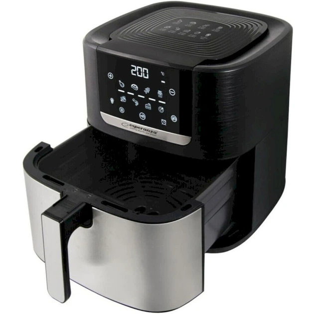 Мультипіч з дисплеєм Esperanza Pollo Fritto 8 л 1700 Вт 80-200 °C 8 програм Black (EKA004) - зображення 2