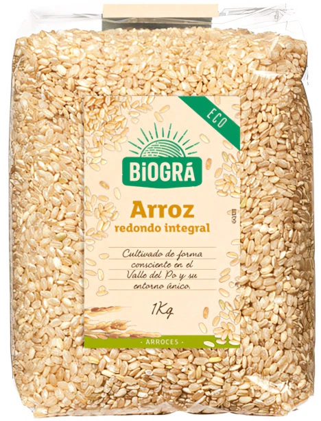 Brązowy ryż Biogra Arroz Integral 1 kg (8426904170069) - Zdjęcie 1 Brązowy ryż Biogra Arroz Integral 1 kg (8426904170069) - obraz 1