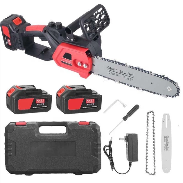 Аккумуляторная пила 12 дюймов Electric saw 1200 Вт 48 В Красная - изображение 2