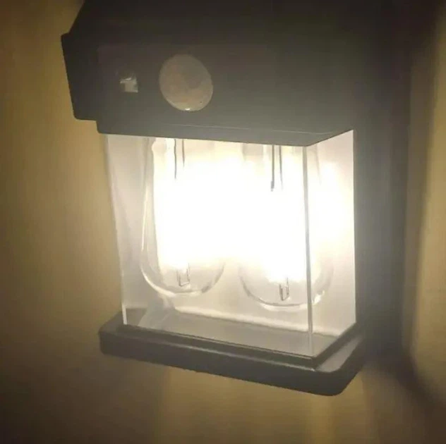 Настінний вуличний світильник SOLAR WALL LAMP YX-777 із сонячною панеллю, ліхтар із датчиком на рух Black - зображення 3