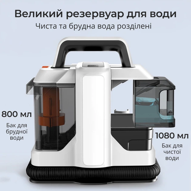 Універсальний миючий пилосос DOCTOR-101 для чищення для килимів, текстилю, меблів та автомобіля HDSYR_3200 - зображення 8