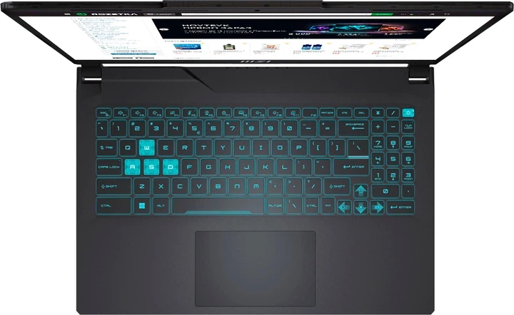 Ноутбук MSI Cyborg 15 A13VF (A13VF-1834PL) Translucent Black / 15.6" IPS Full HD 144 Гц / Intel Core i5-13420H / RAM 16 ГБ / SSD 512 ГБ / nVidia RTX 4060, 8 ГБ - изображение 4