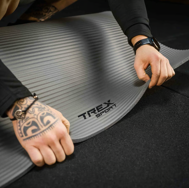 Коврик для йоги Trex Sport TX-019NGM NBR 1см 190х80 серый - изображение 12